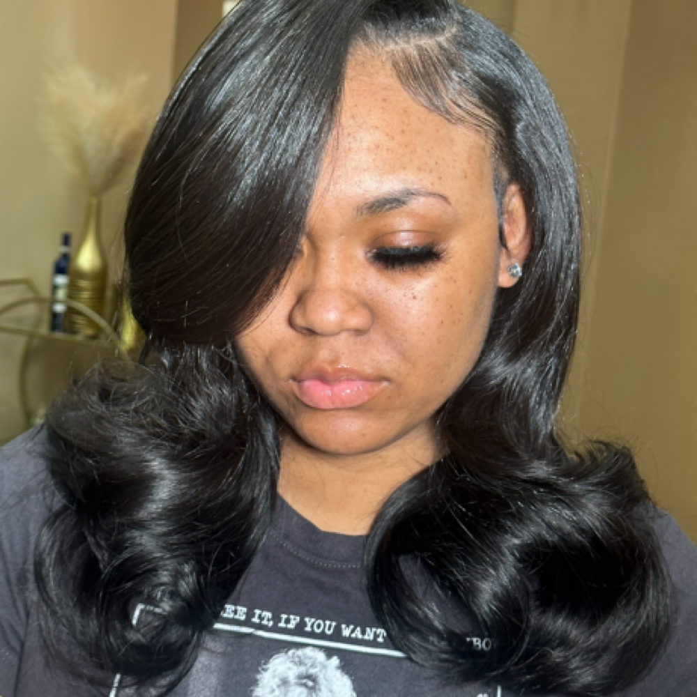 16in. Wavy Clip In Install 2 Sets at Elle C. Hair in Baltimore, MD
