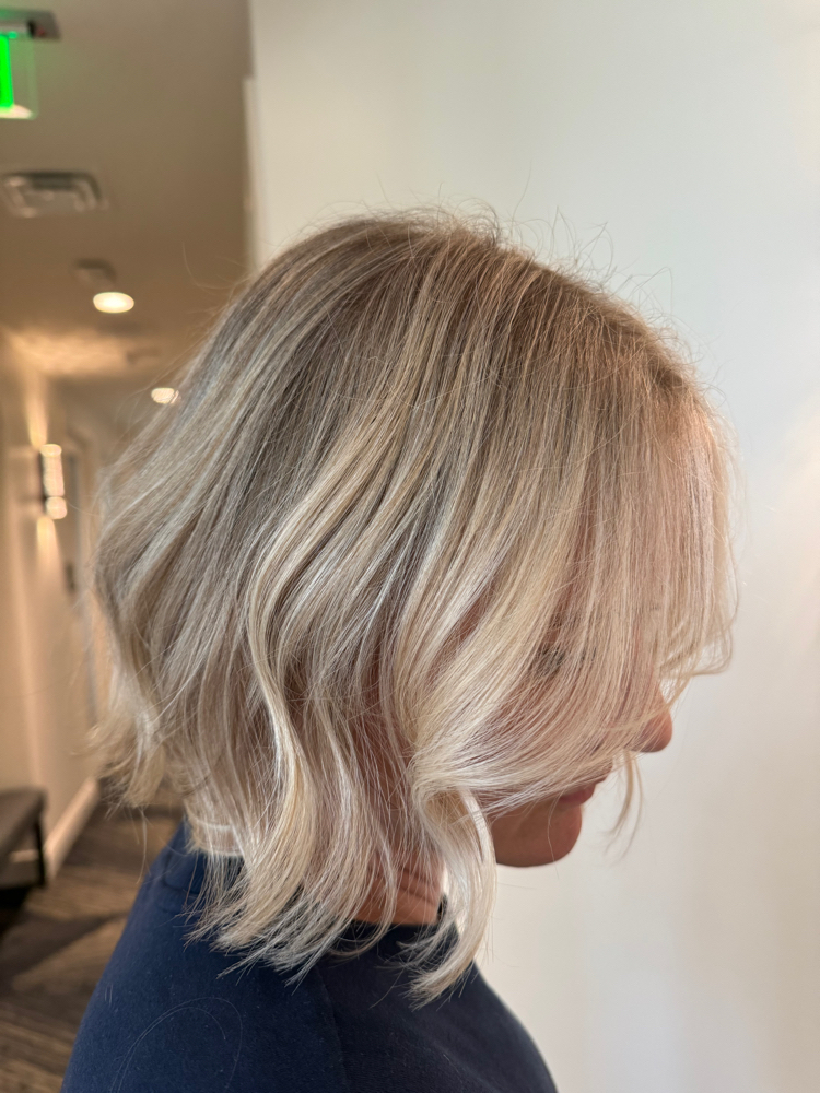 Key/Custom Blonding + Blowdry