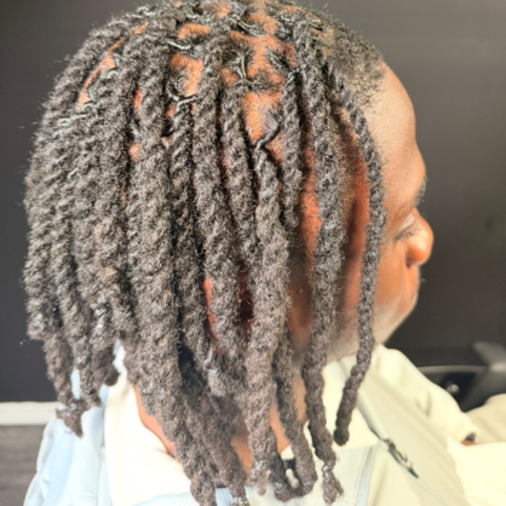 M-L Retwist W/ 2 Strand Twist at Crowned By Victoria in Birmingham, AL