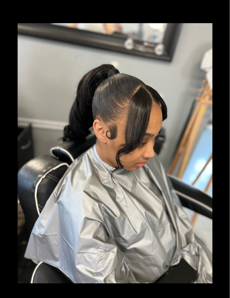 Mid/High Ponytail