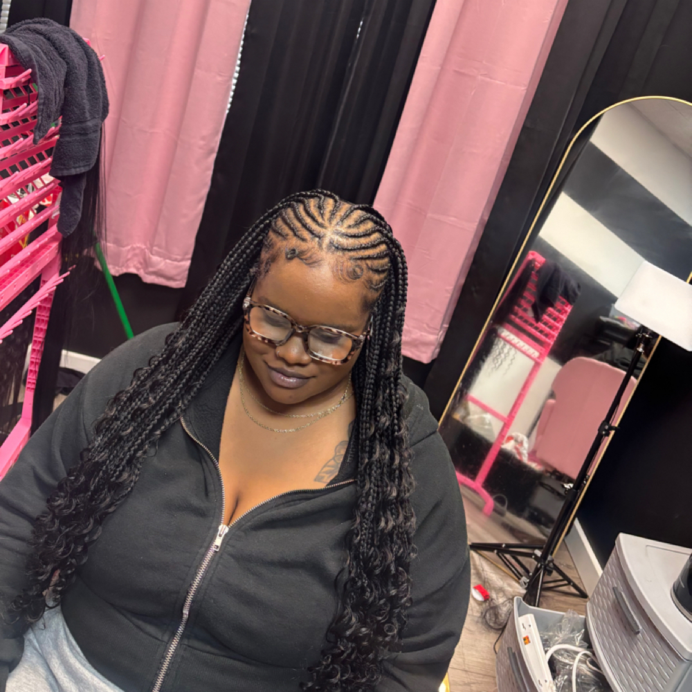 Fulani Braids at DaBraiidTrapp in Elizabethtown, NC