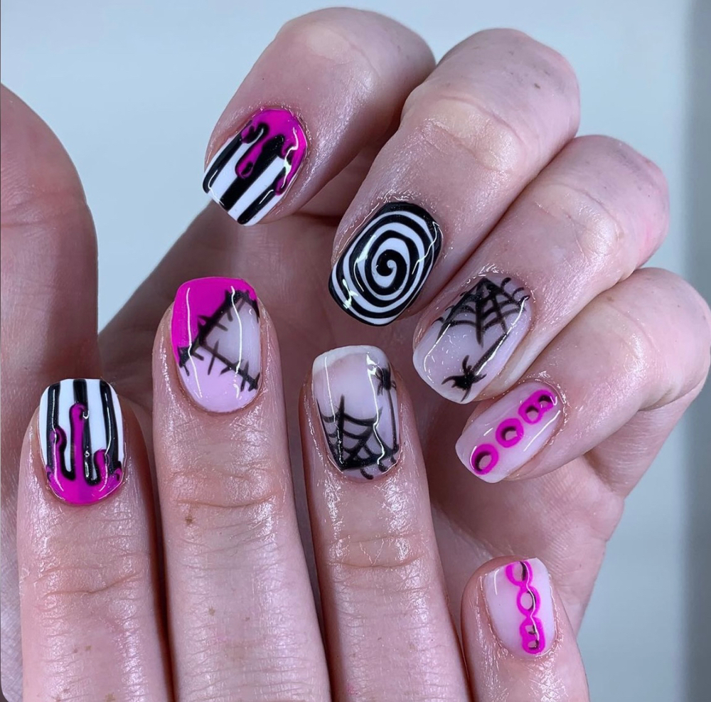 Builder Gel W/ Detailed Nail Art