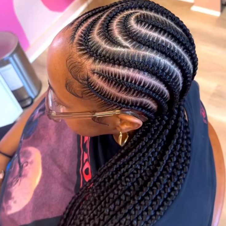 cornrow at Bel hair company llc in orange, NJ