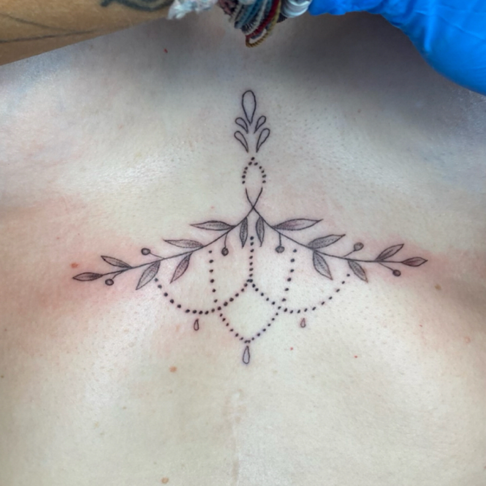 Medium Sized Simple Tattoo at Rebellious Makeup by Morgan in Elwood, IN
