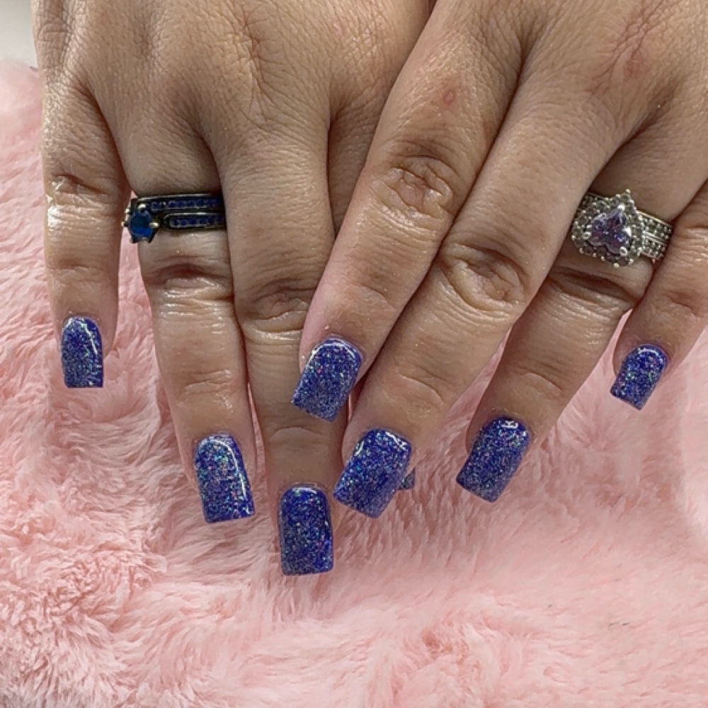 Short Acrylic Full Set at INVU Beauty Salon in Modesto, CA