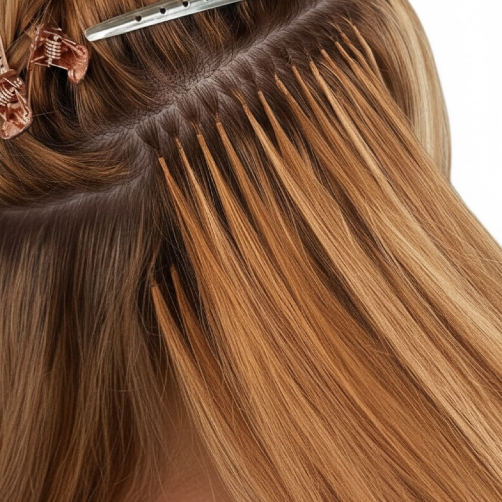 K-Tip Hair Extensions Install