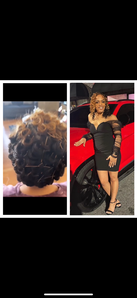 Wand Curl Pin up