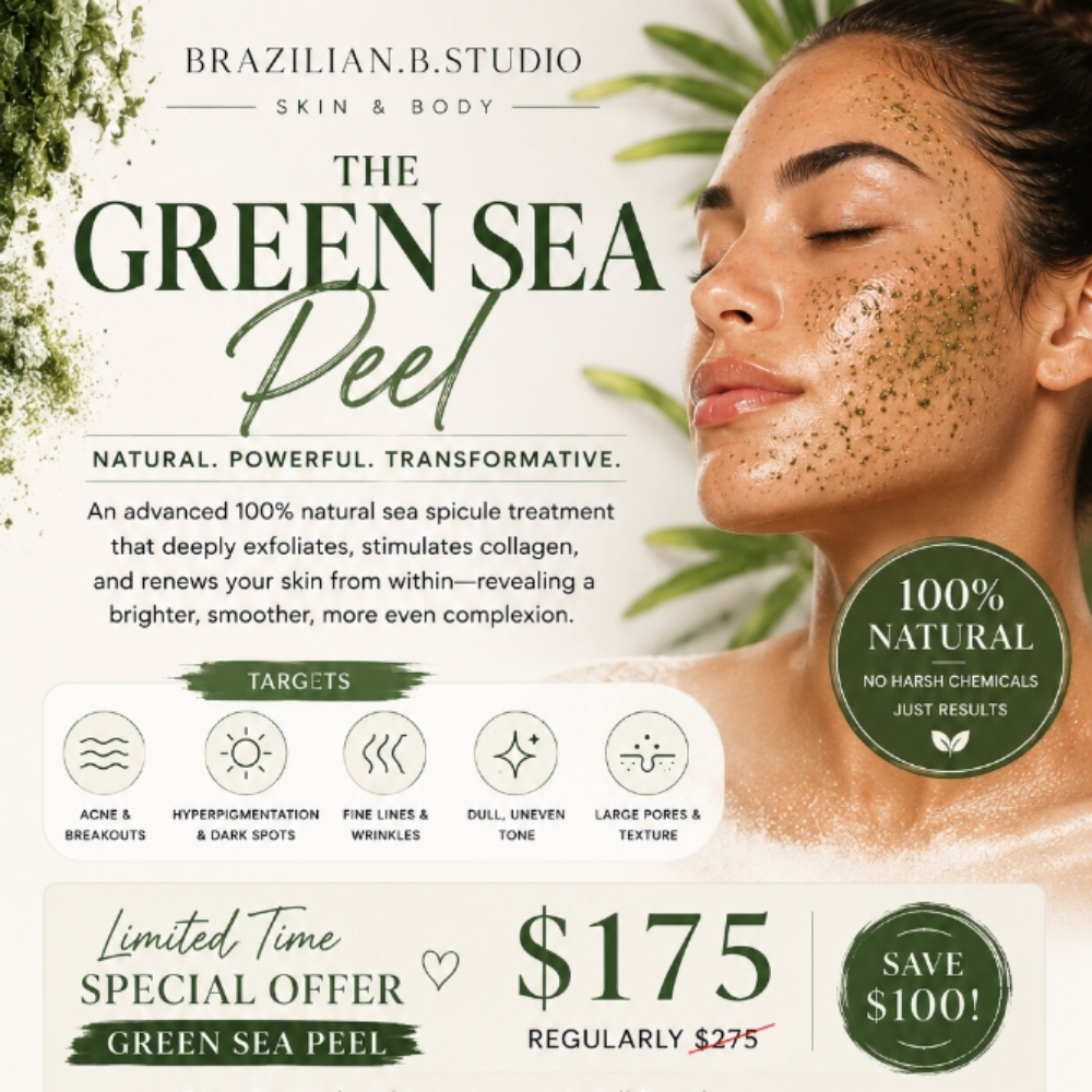 GREEN SEE PEEL at Brazilian Beauty Wax Studio in Columbus, OH