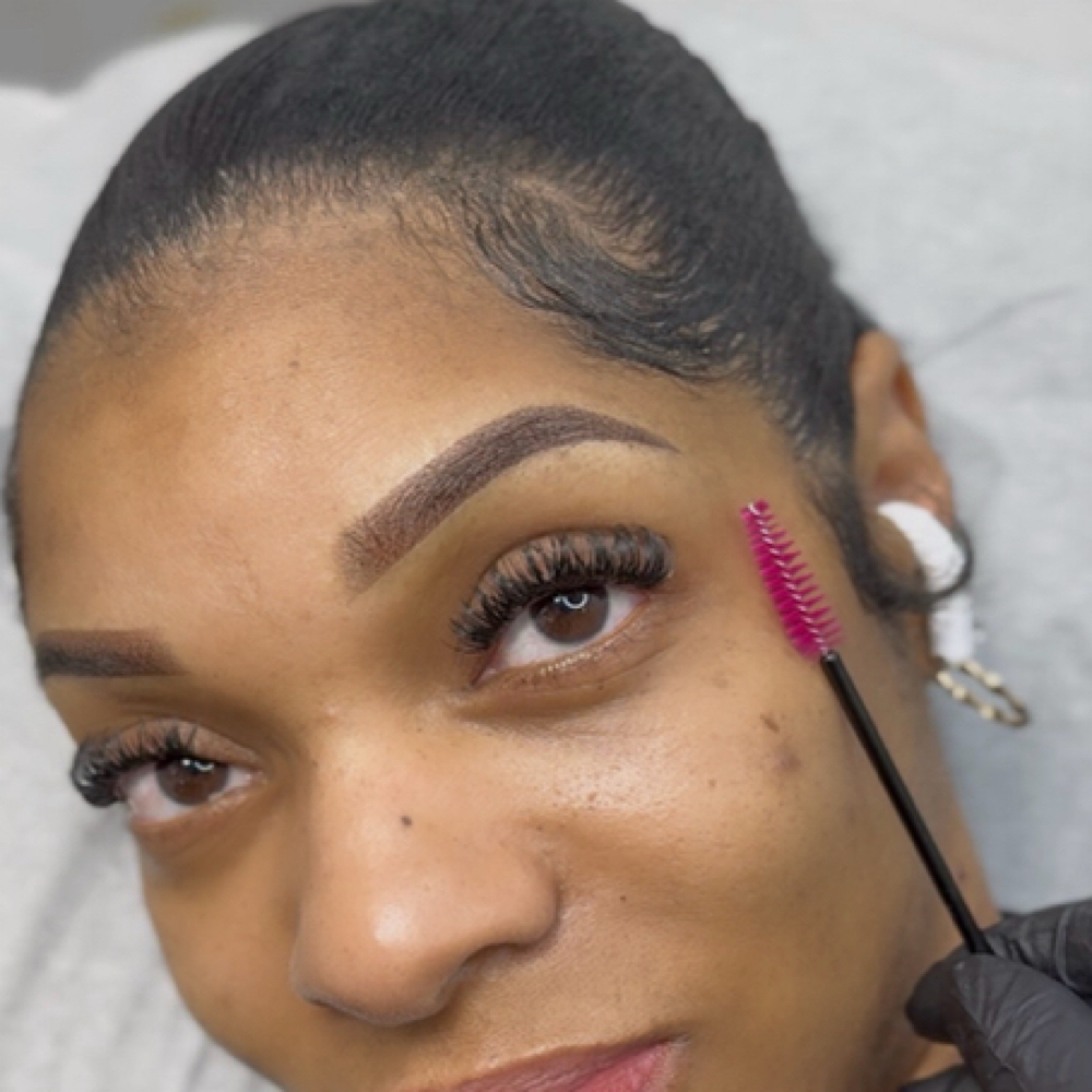 Ombre Shading Brows at Bebebrows in Raleigh, NC