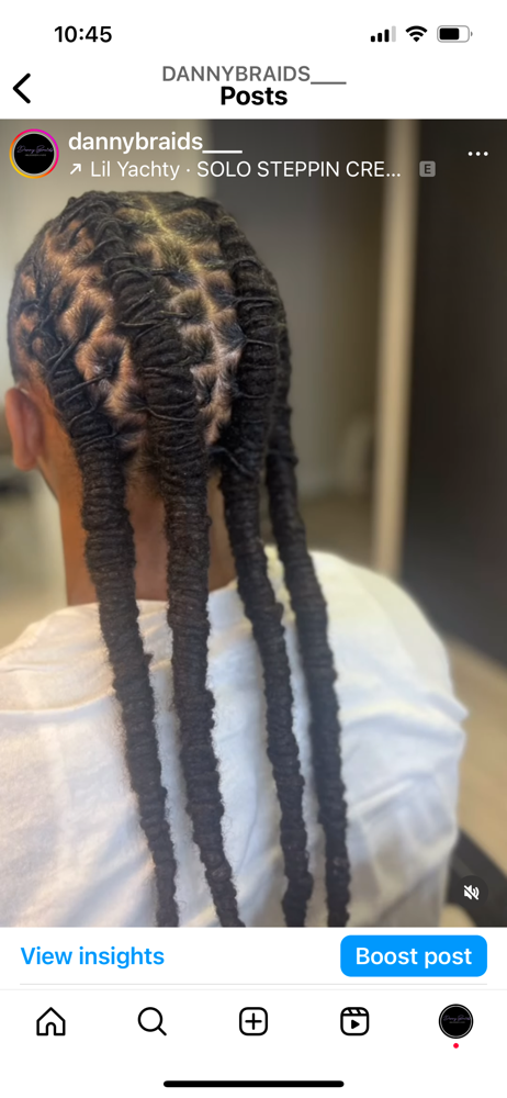 Retwist four braids design