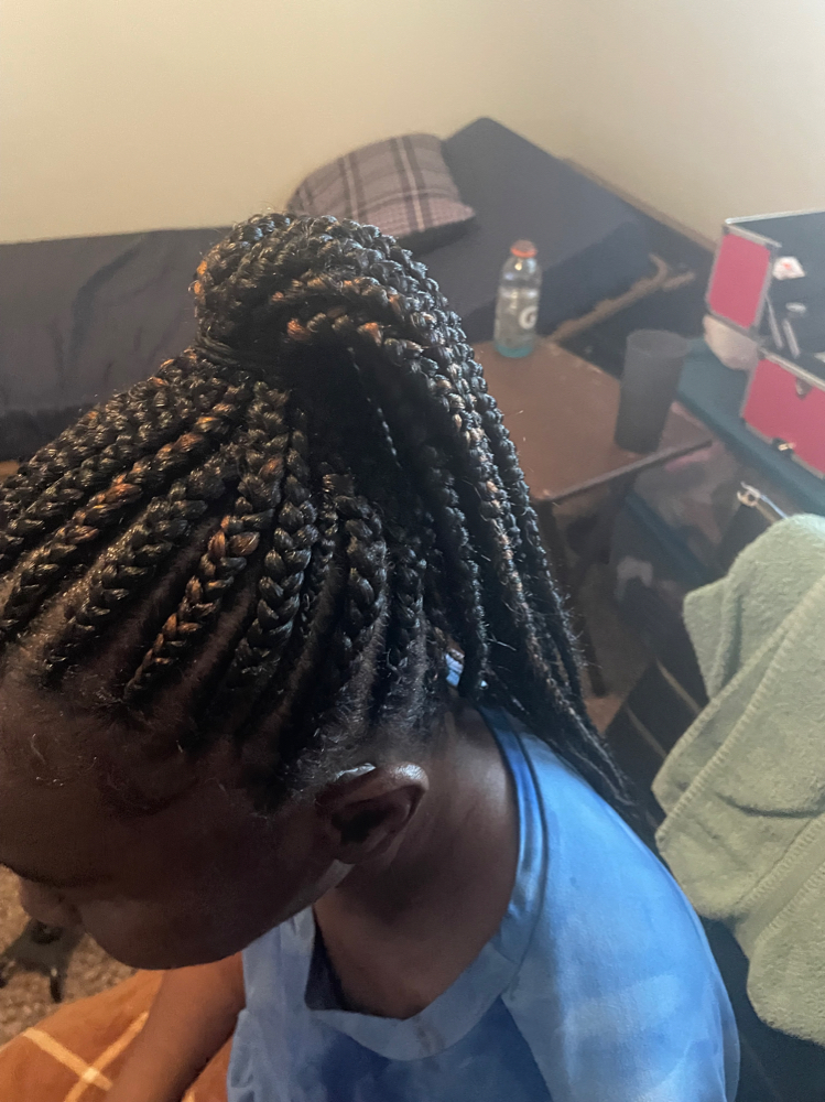 Feed In Braided Ponytail