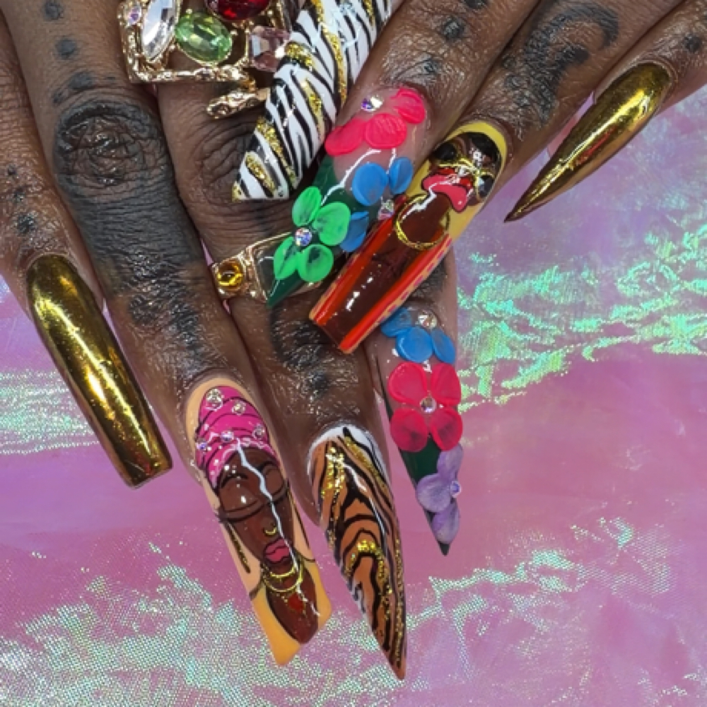 The MAIN CHARACTER SET at Jazzyliciouz Nailz in Baltimore, MD