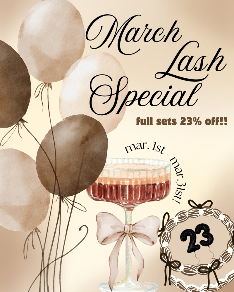 March Lash Special! 🍸🤎