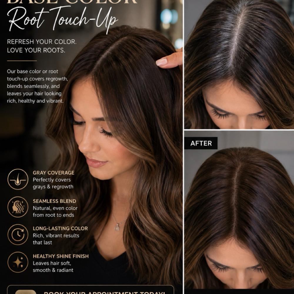 Base Hair Color Or Root Touch Up at Gigi Beauty Bar in Plantation, FL