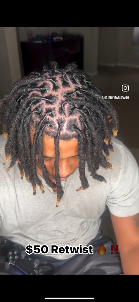 Locs retwist