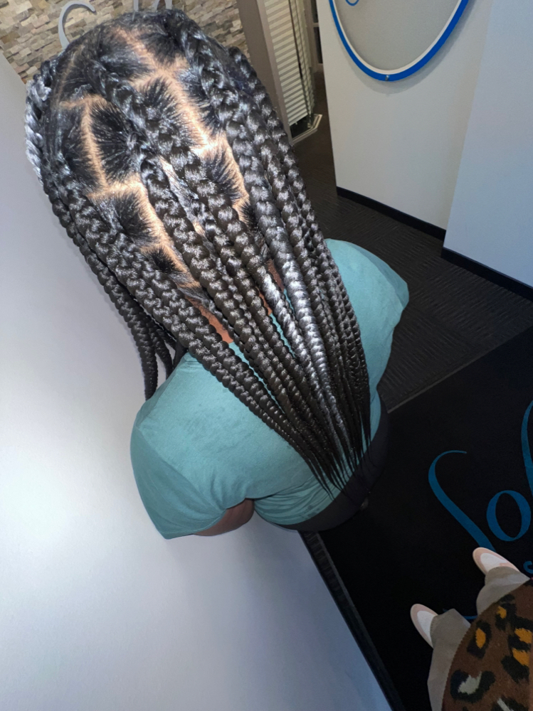 Large Knotless Braids