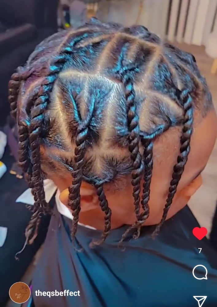 2 strand Flat Twist