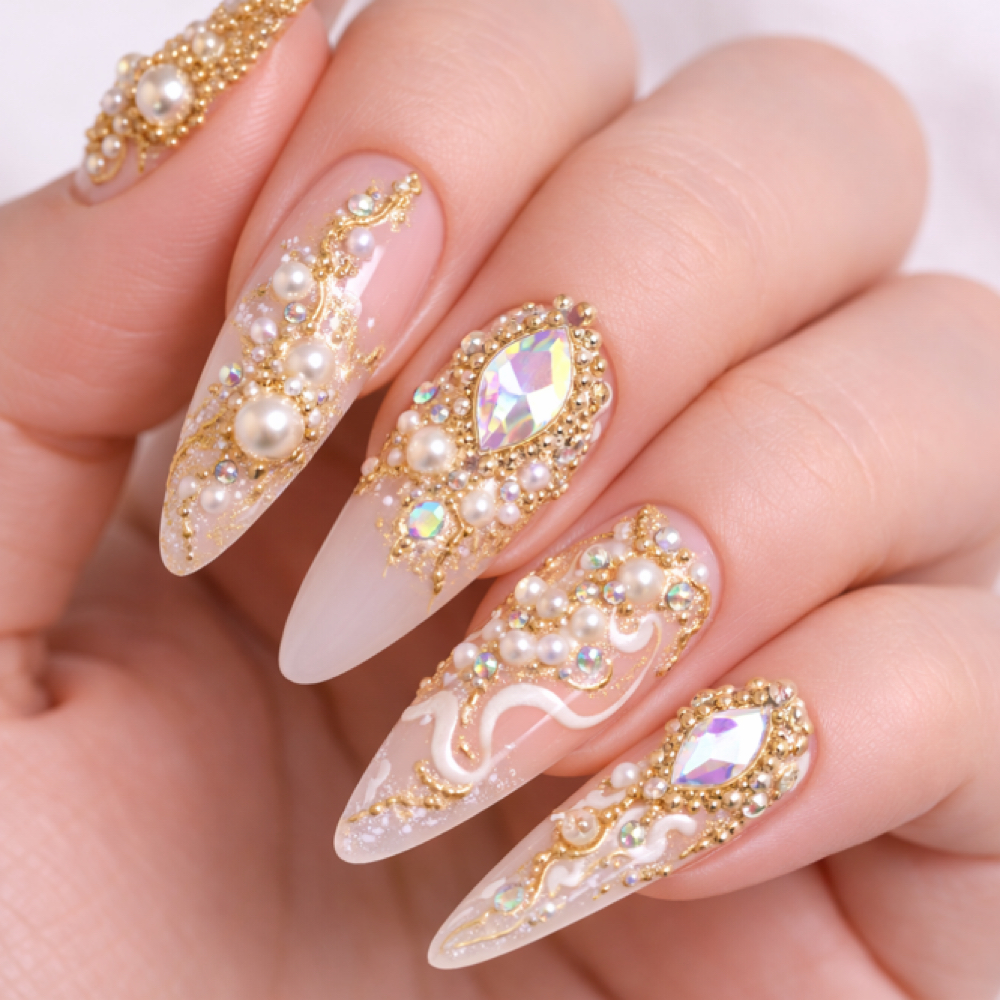 Acrylic Fullset - Detail Design at AidenNails in Ventura, CA