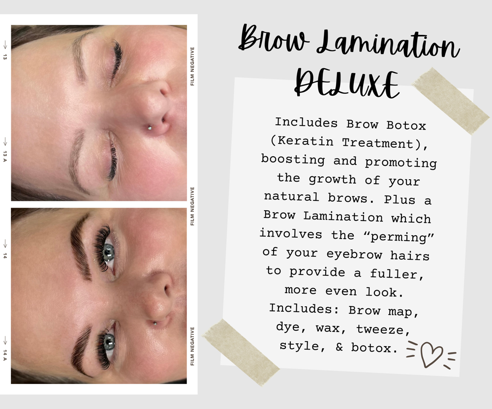 Brow Lamination DELUXE (w/ Botox)