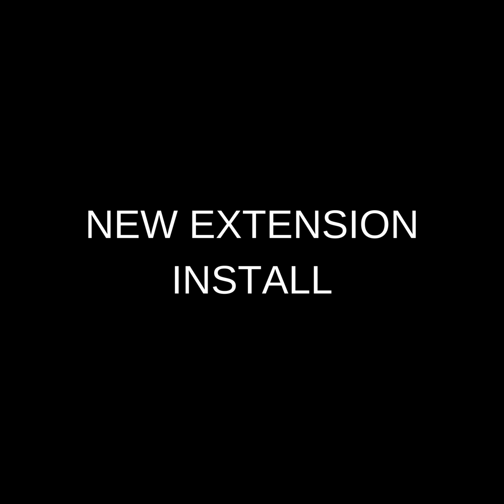 New Extension Install