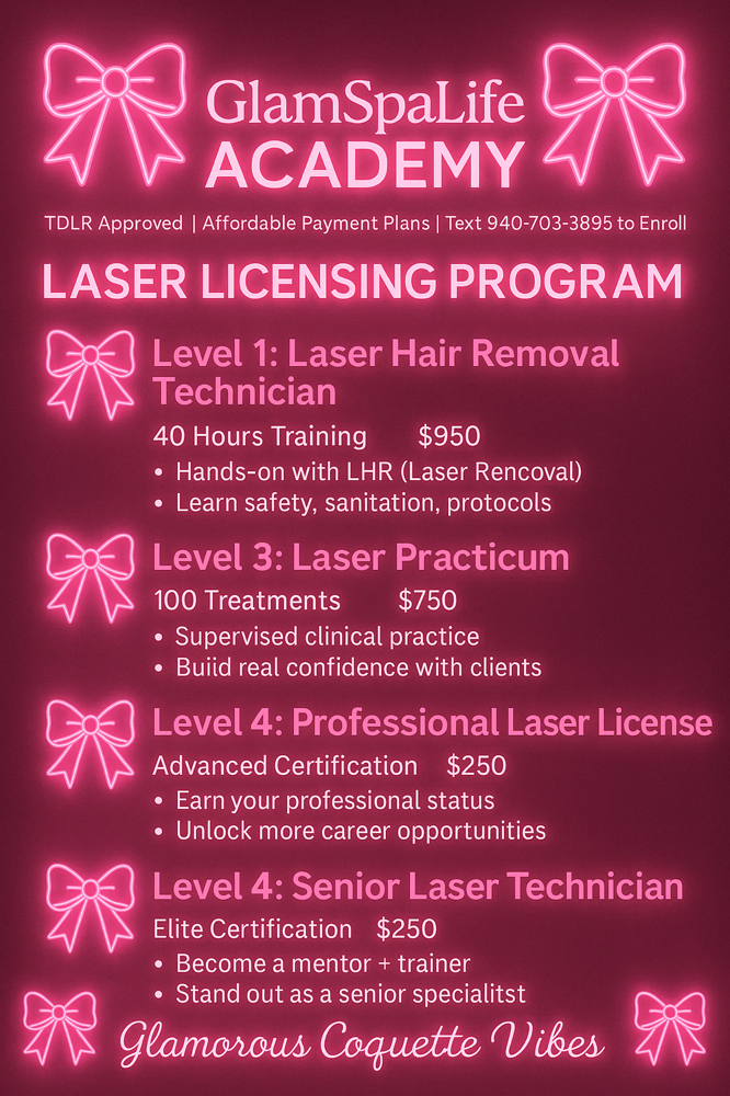 Laser License Tdlr Approved