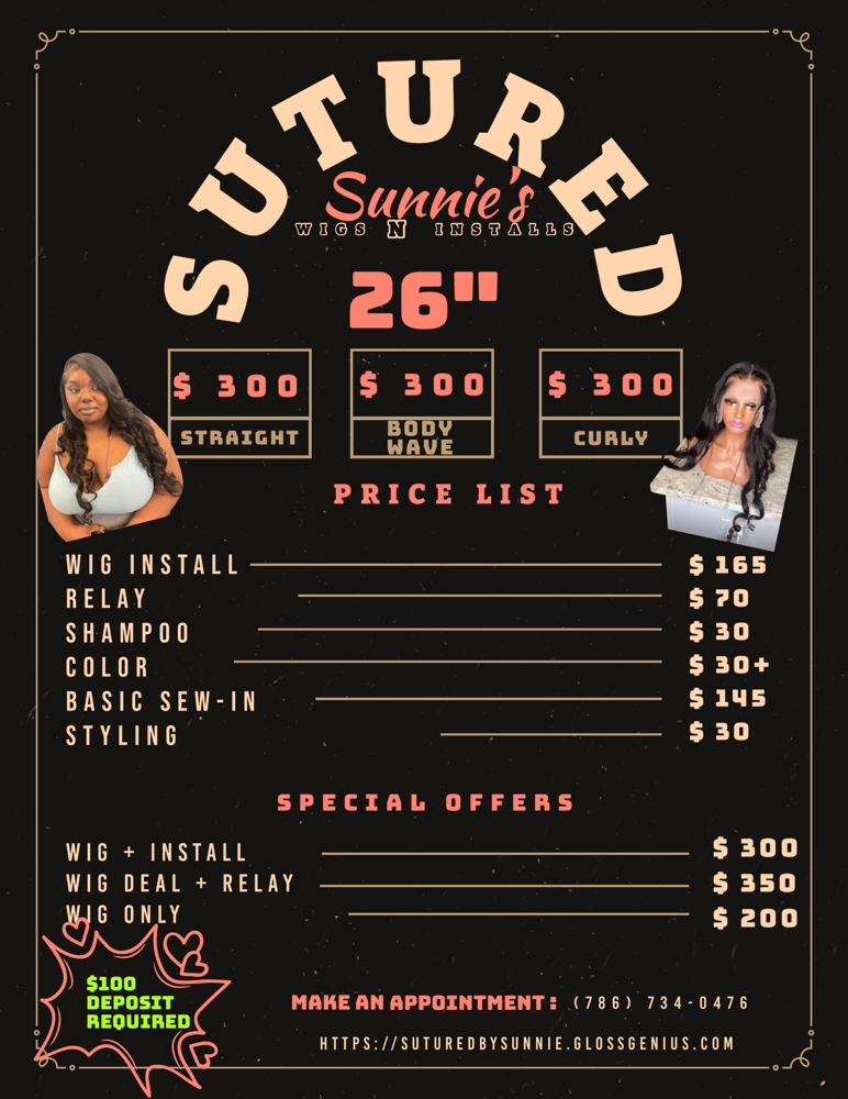 $300 26" WIG DEAL