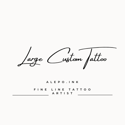 Large Custom Fine Line Tattoo