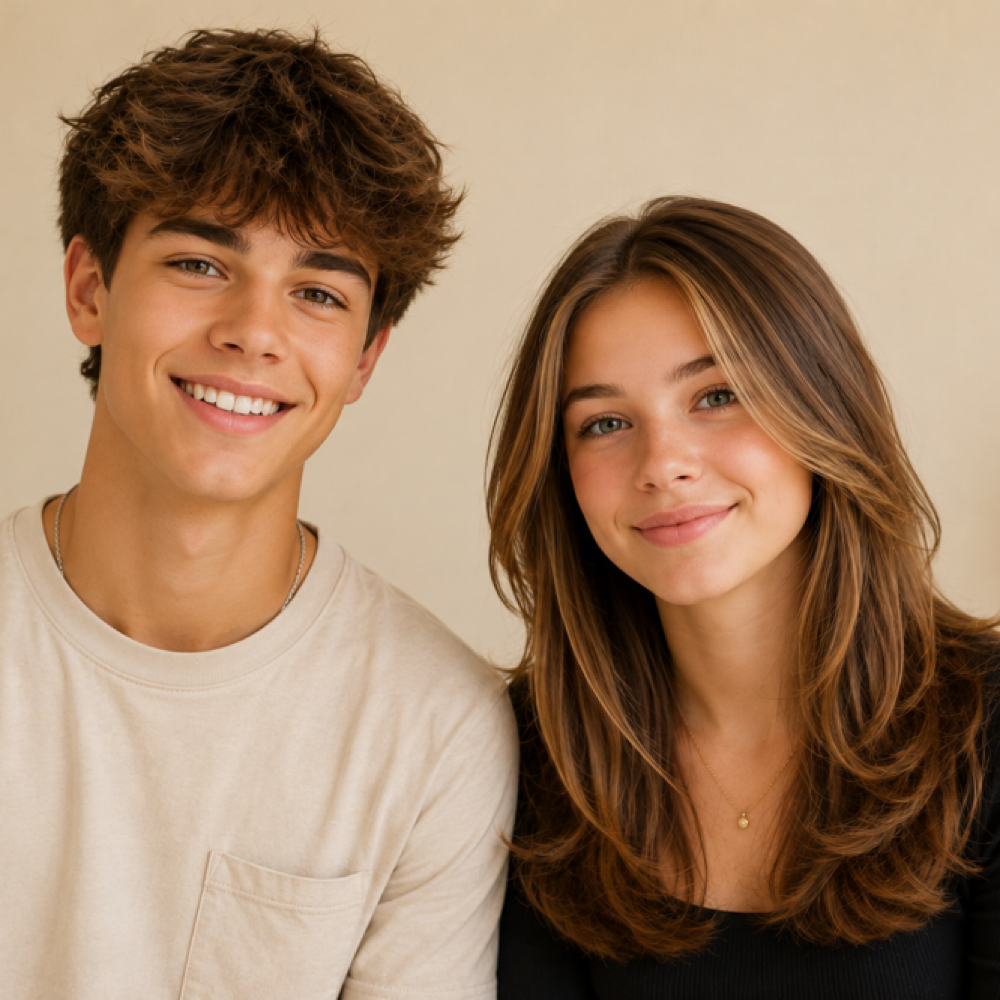 Tweens - Teens Haircuts at Luxe Studio in Palmdale, CA