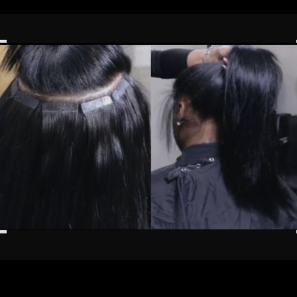 Tape-ins Full head at Encisions Pro Hair Designs LLC in Madison Heights, MI
