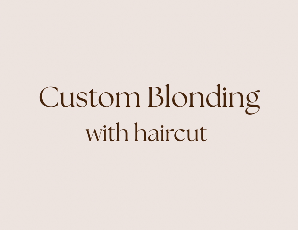Custom Blonding With Haircut