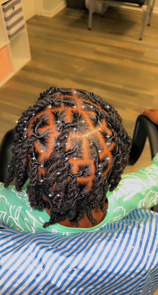Kids Retwist/Style - 2 Strand - Lrg