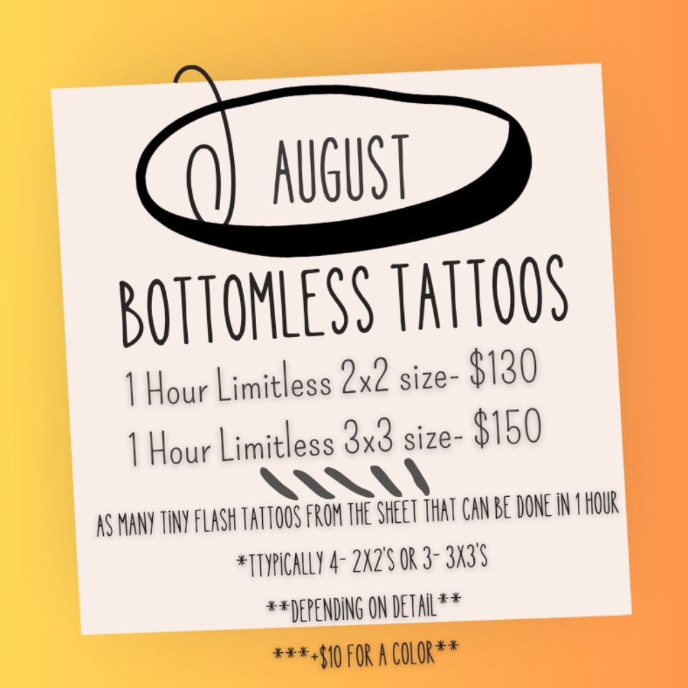 Bottomless Tattoo Session at Ink Therapy in Crossville, TN