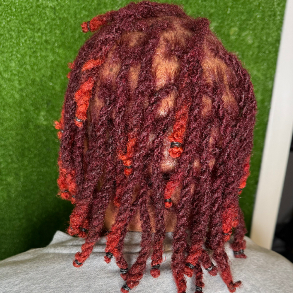 Loc Retwist Color at One Touch Beauty in Union city, TN