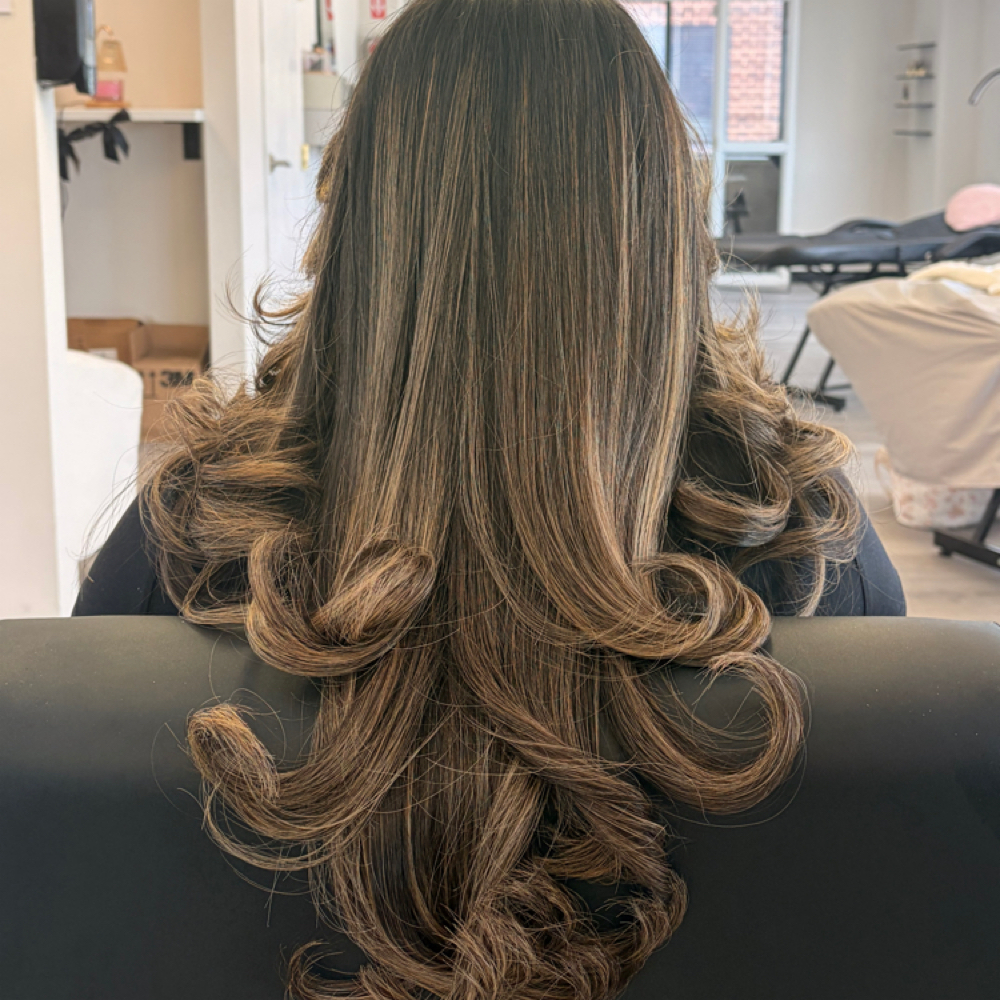 Straight To Wavy Haircut + Blowout at ASHLASHBEAUTYY Studio in Waldorf, MD