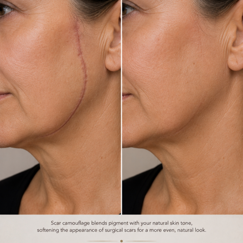 Lifting Scar Camouflage at Restored Hue Paramedical Studio in Atlanta, GA