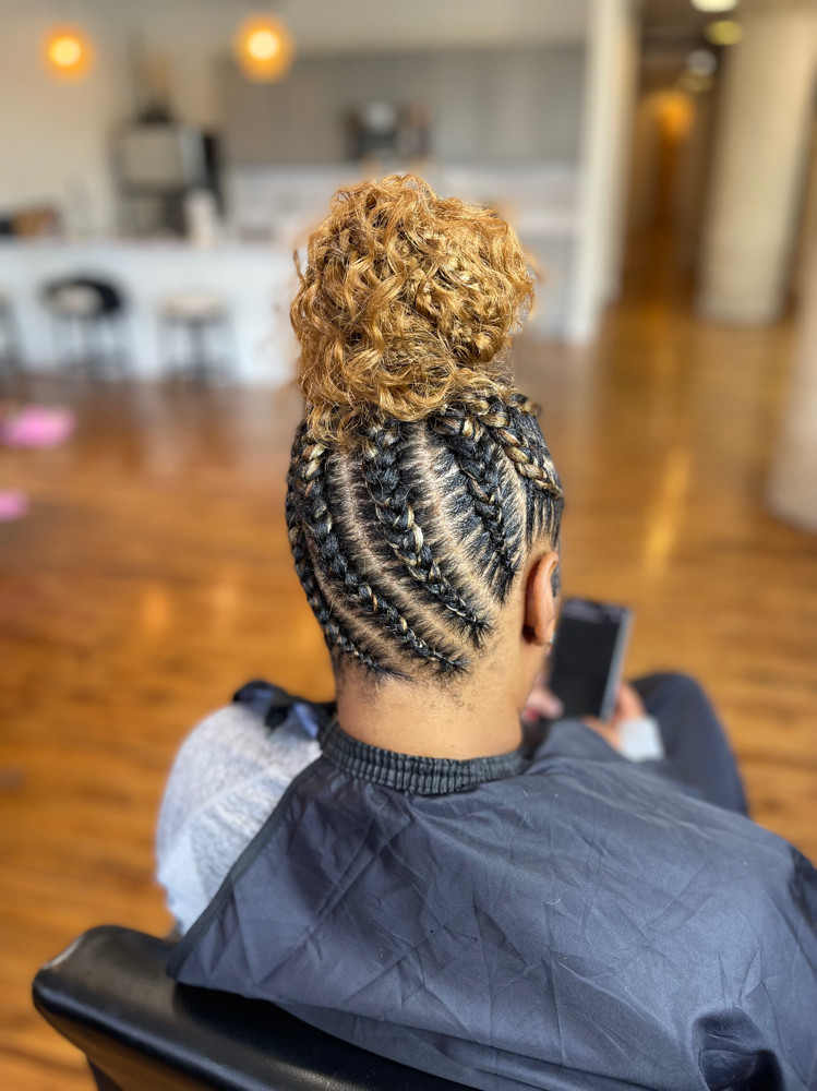 Stitched Boho Bun /Ponytail (W..