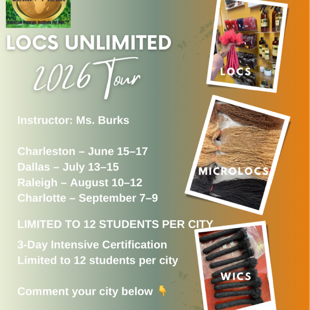 LOCS Unlimited Group Certification at U N I FOR HAIR LLC in North Charleston, SC