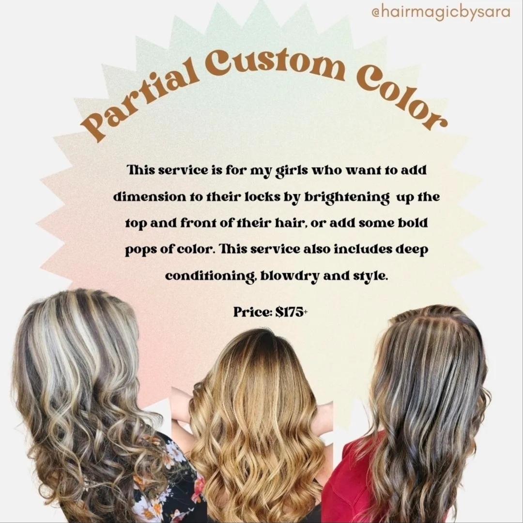 Partial Custom Color at Hair Magic by Sara in Spring Hill, FL