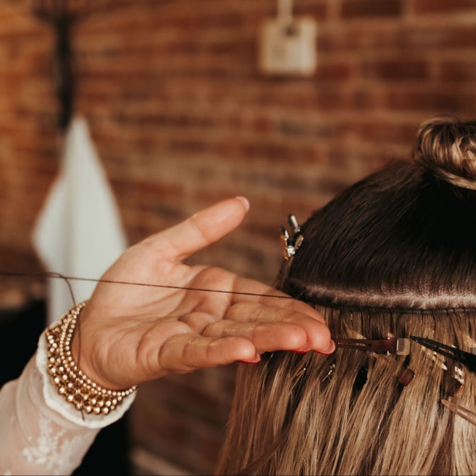 Hand Tied Extensions at The Mane in Bloomington, IN