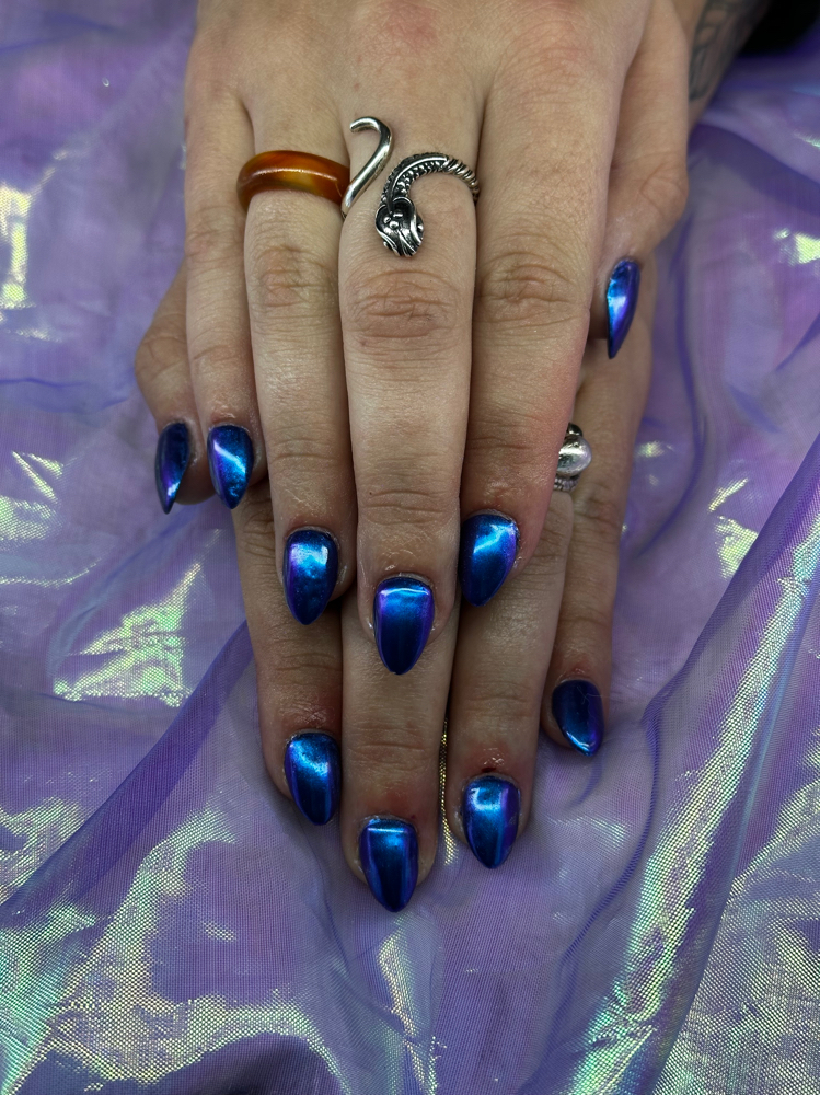 Chrome On All 10 Nails