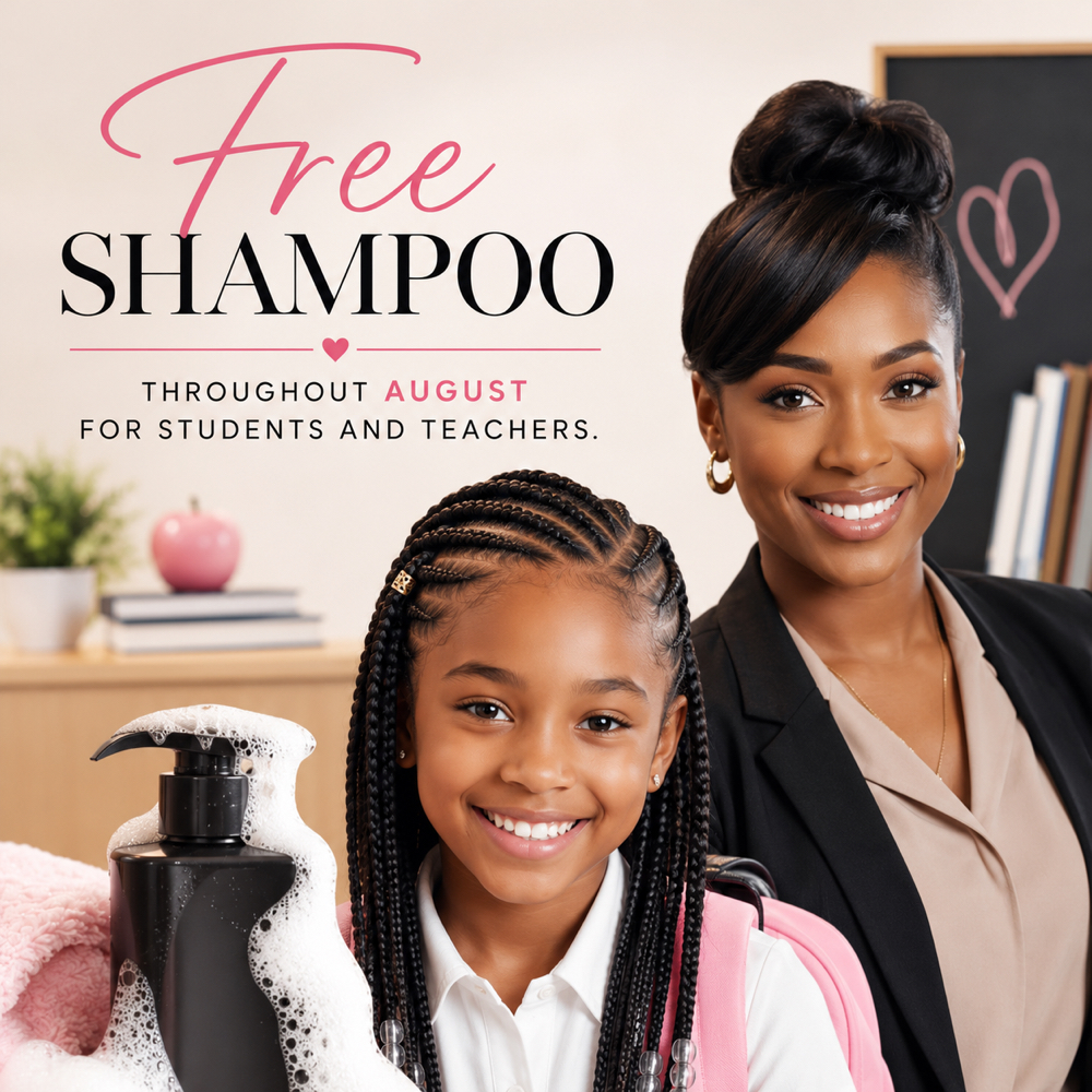 FREE SHAMPOO **AUGUST ONLY** at Beauty Slayaz in Waxahachie, TX