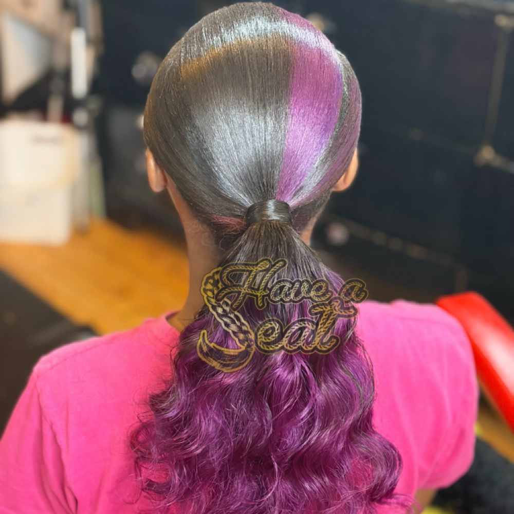 Sleek Ponytails at Have A Seat LLC in Glendale, WI