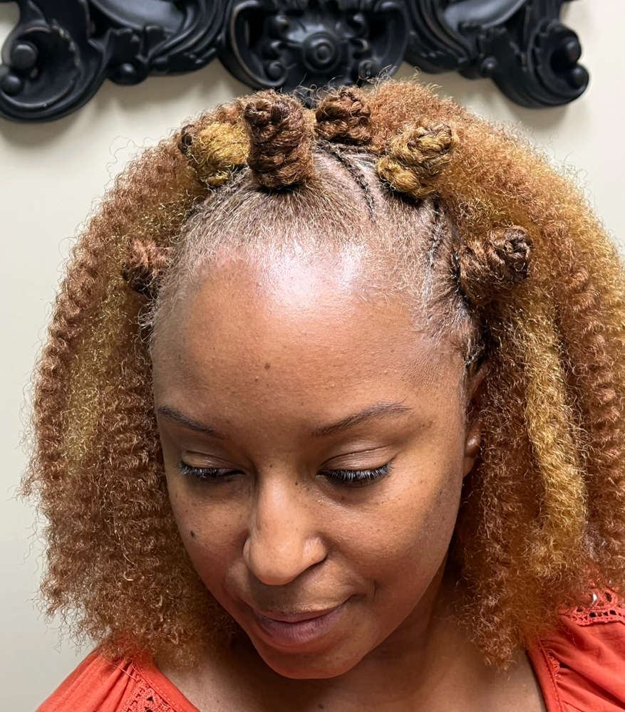 Half Crohet Weave Half Updo