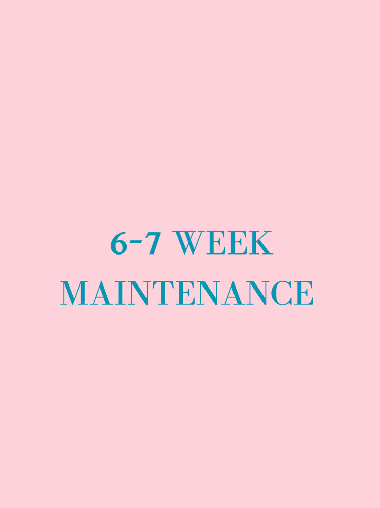 6-7 Week Maintence