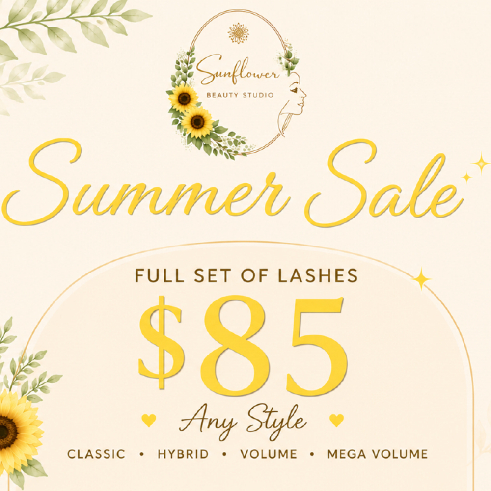 🌤️SUMMER SALE 🌤️ at Sunflower Beauty Studio in Austin, TX