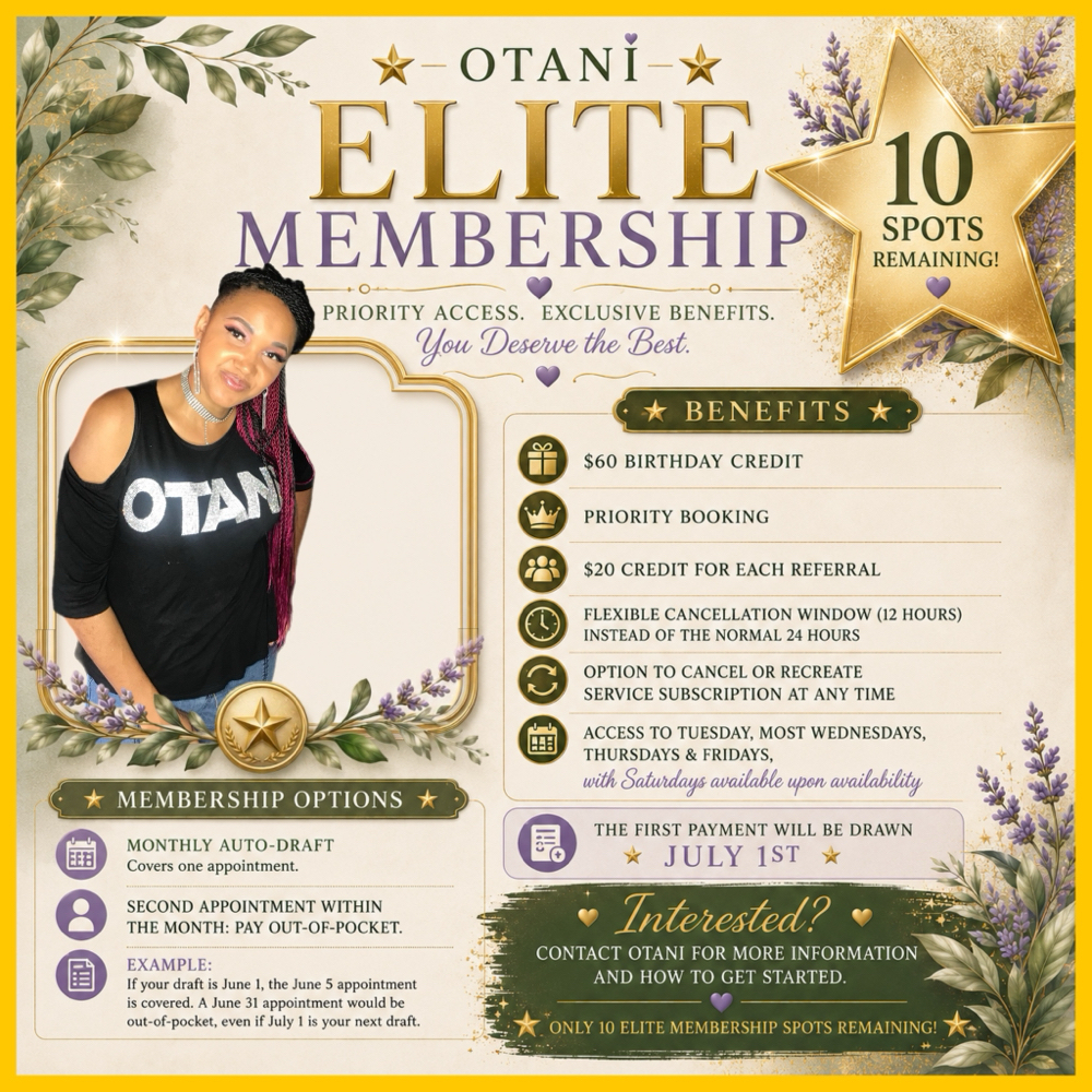 🌟Membership Booking 🌟 at Otani Nails & Handmade Jewelry in Columbia, SC