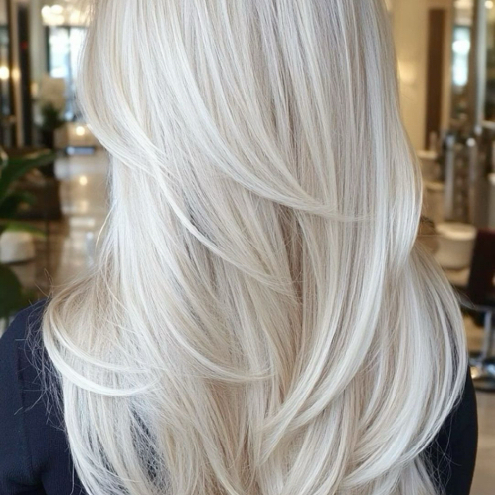 Root Touchup Blonding With Toner at Vxn Hair Society in Jacksonville, FL