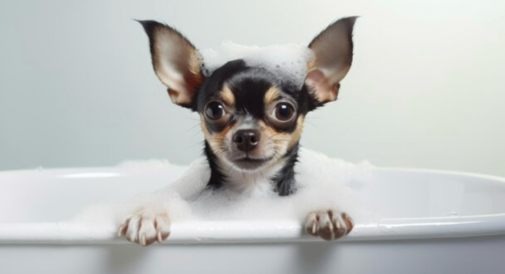 Extra Small Bath Dog