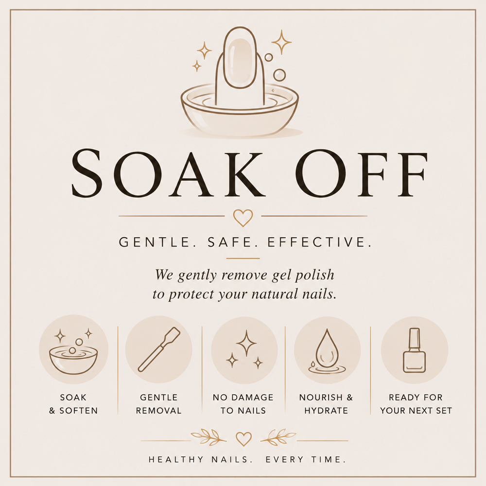 Soak Off at NL Visions Beauty Studio in Greensboro, NC