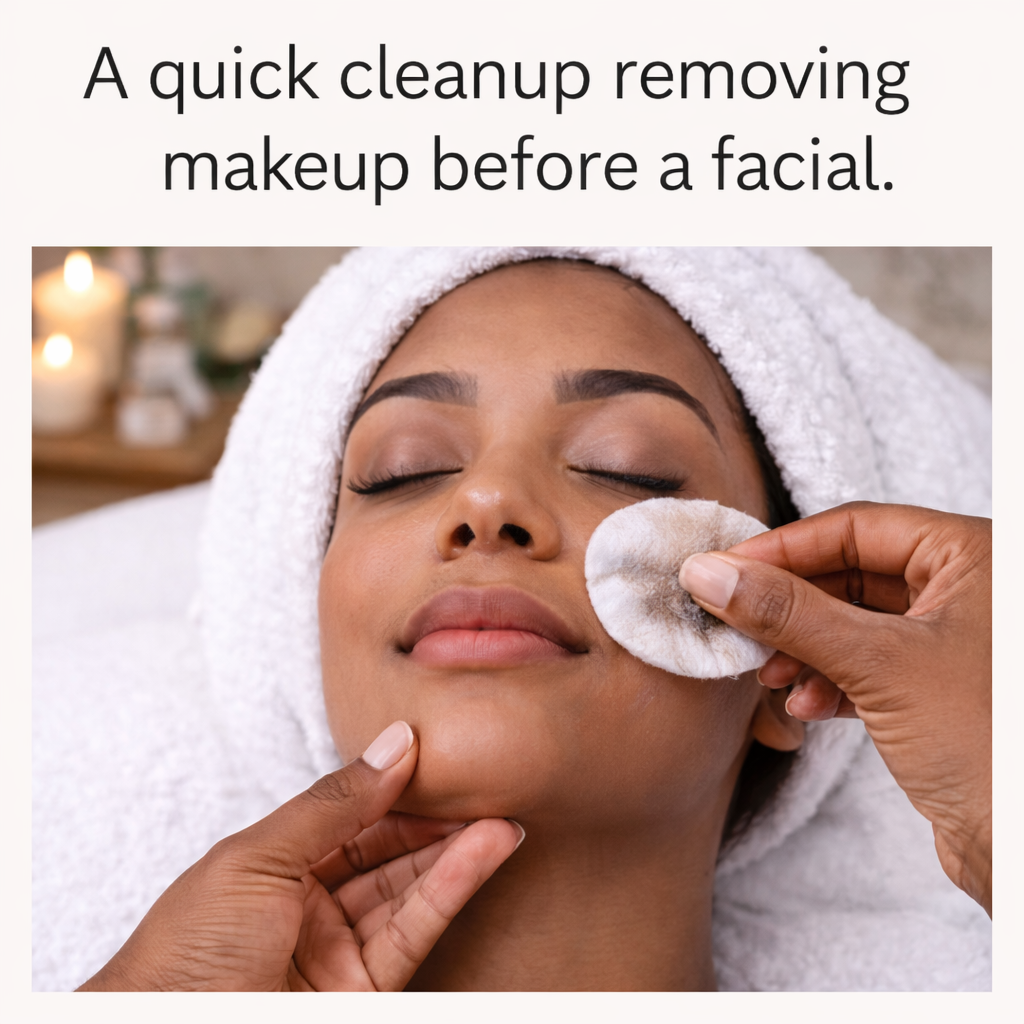 Quick Clean before Makeup at JPA Atelier Skin Care, LLC in Charlotte, NC